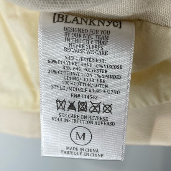 Blank NYC Draped Asymmetrical Zip Jacket in Vegan Leather - Picture 9 of 10